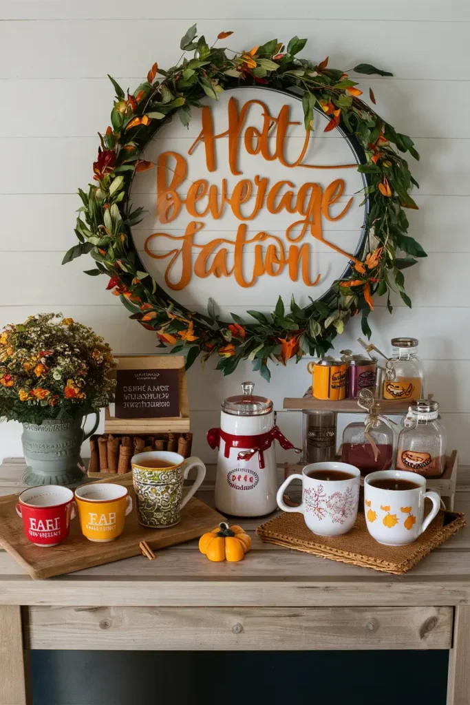 Cozy Fall Drinks with a Hot Beverage Station