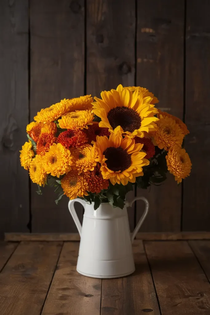 Fall Beauty with Seasonal Flowers 🌻