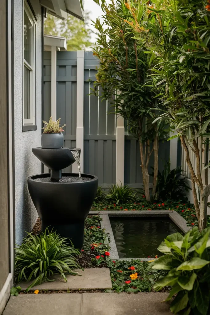 small backyard water fountain