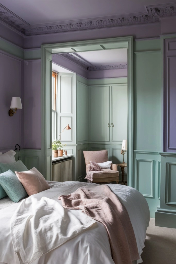 Pastel hues for a soft and serene space