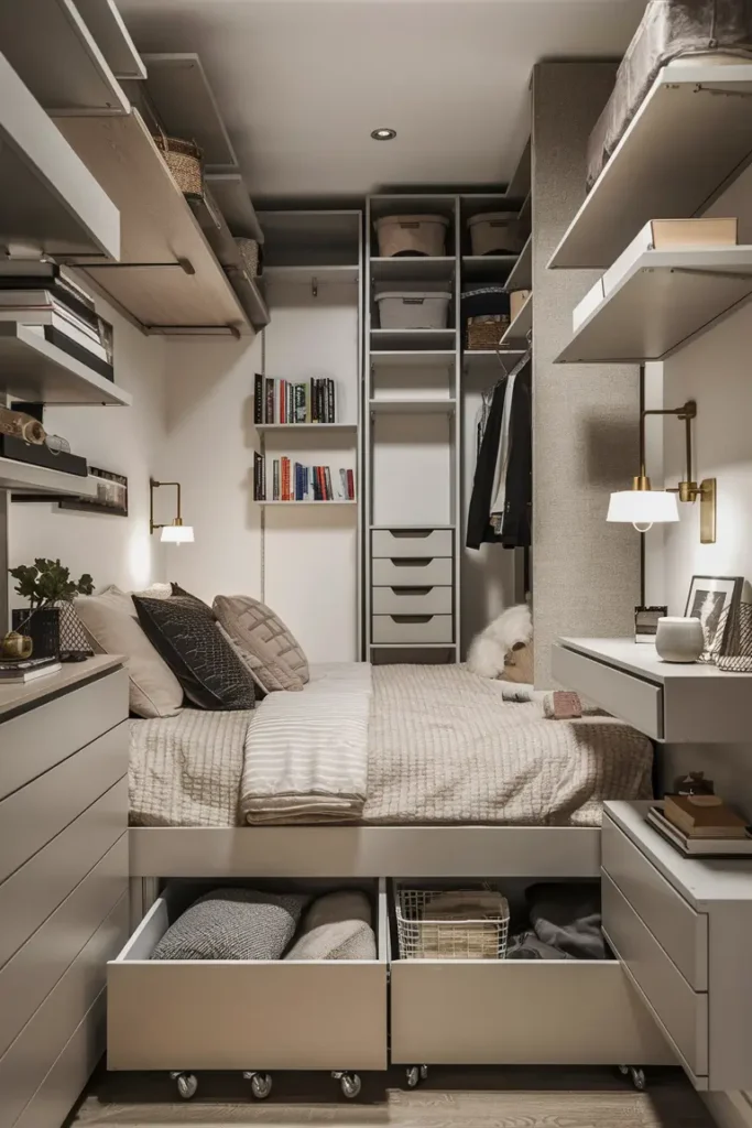Creative Storage Hacks for Tiny Bedrooms