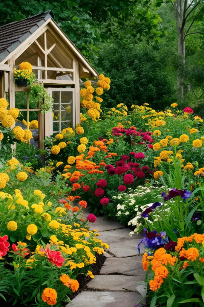 Lively Vibrant Color Burst Flower Beds