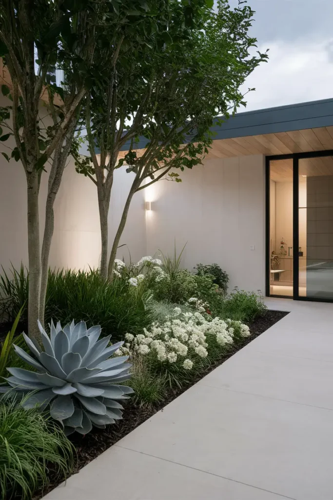 Sleek Modern Minimalist Flower Bed