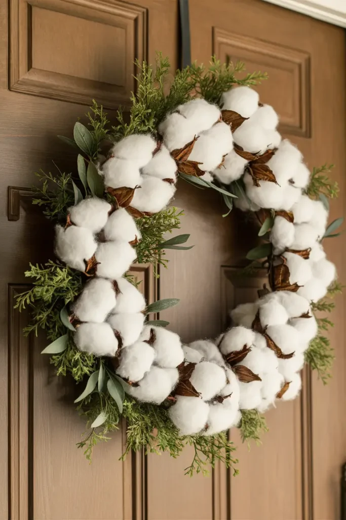 Soft & Airy Faux Cotton Wreath
